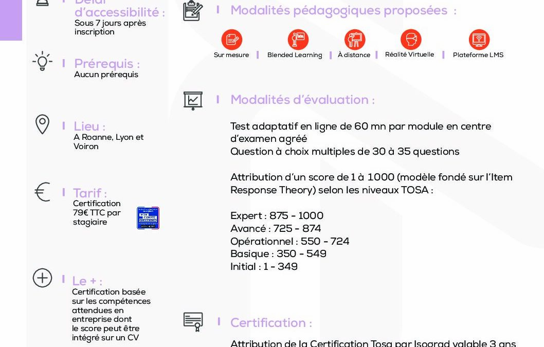 CERTIF 1